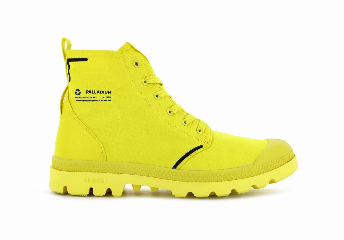 Palladium Pampa Lite+ Recycle Wp+ Men's Waterproof Boots Yellow (DEJA41278)